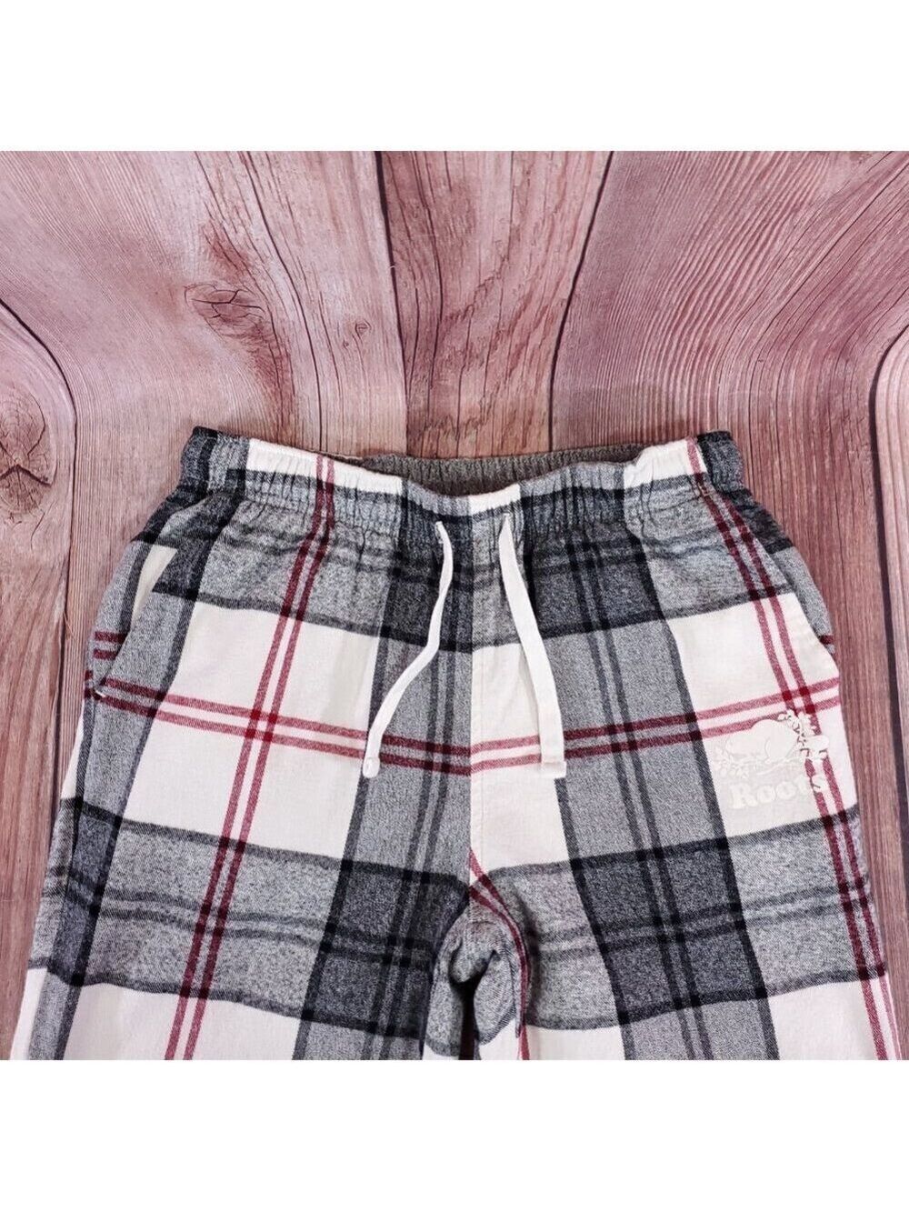 Roots Canada Womens Size XXS Flannel Pajama Lounge Pants Plaid Cotton - Picture 3 of 16